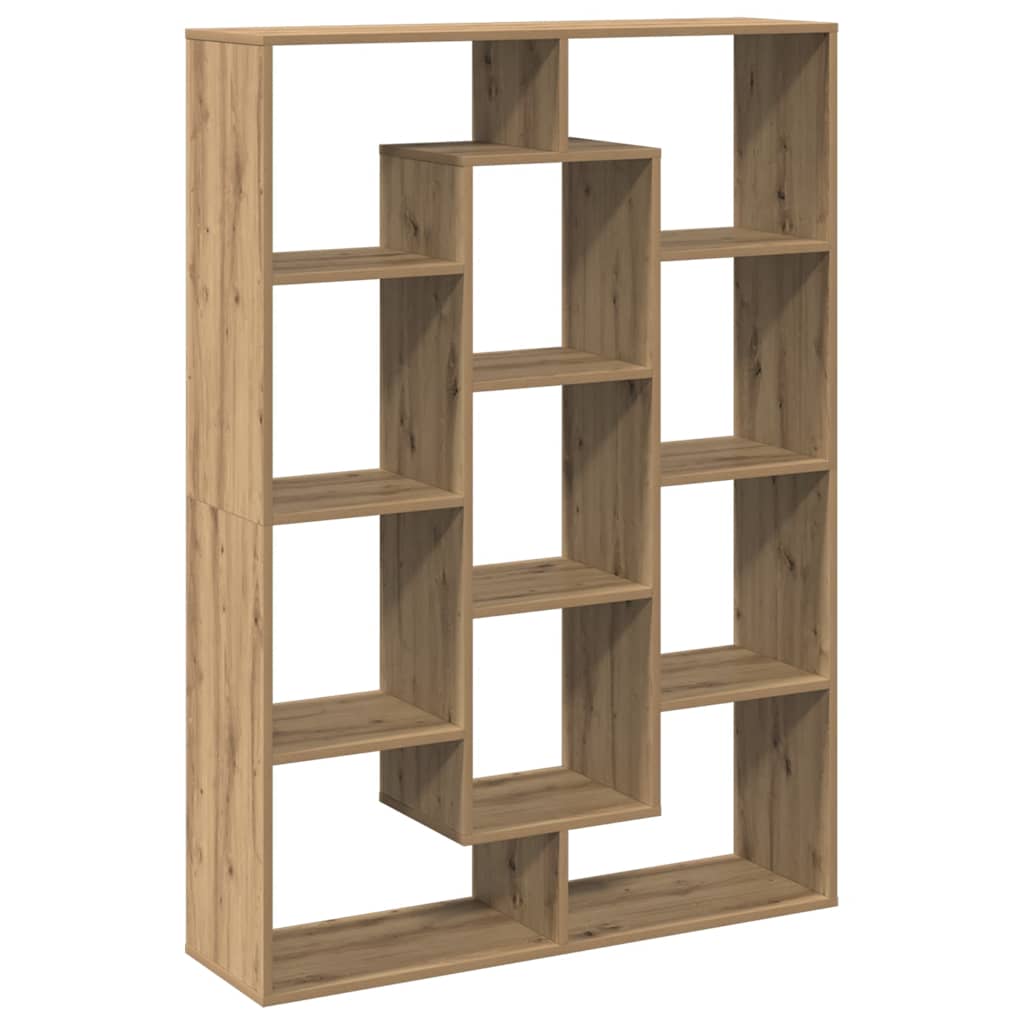 Bokhylle artisan eik 102x29x143 cm konstruert tre