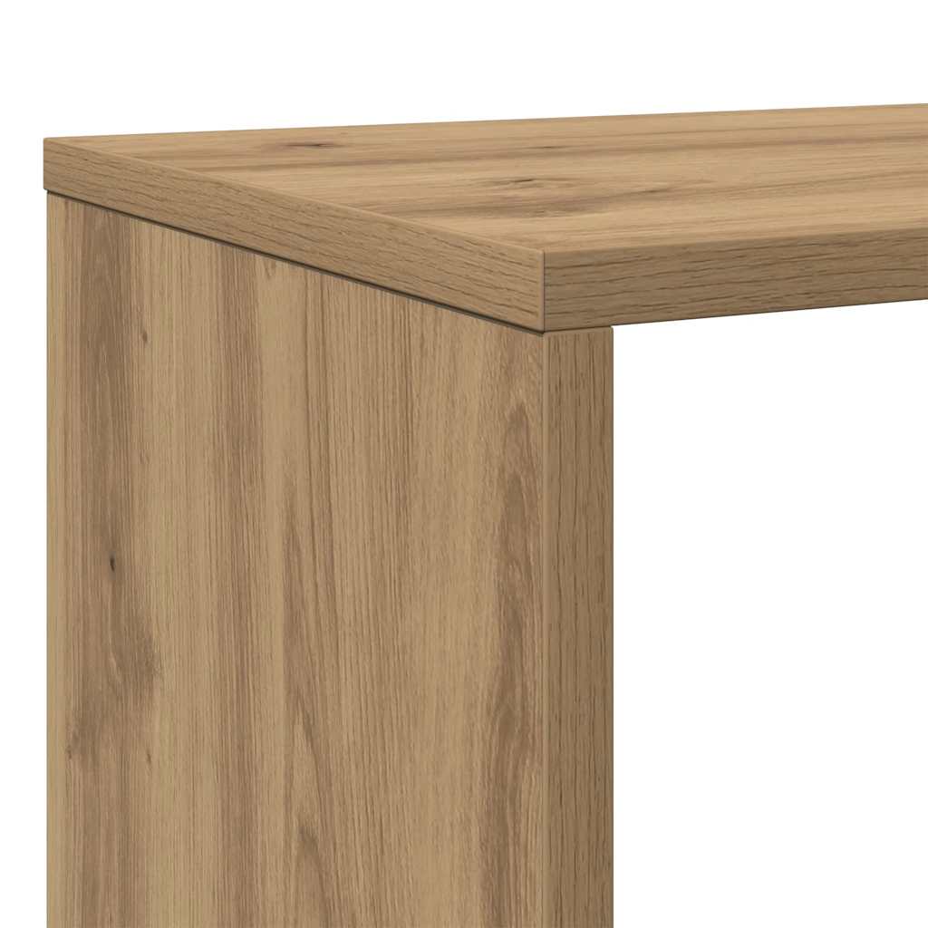 Bokhylle artisan eik 102x29x143 cm konstruert tre