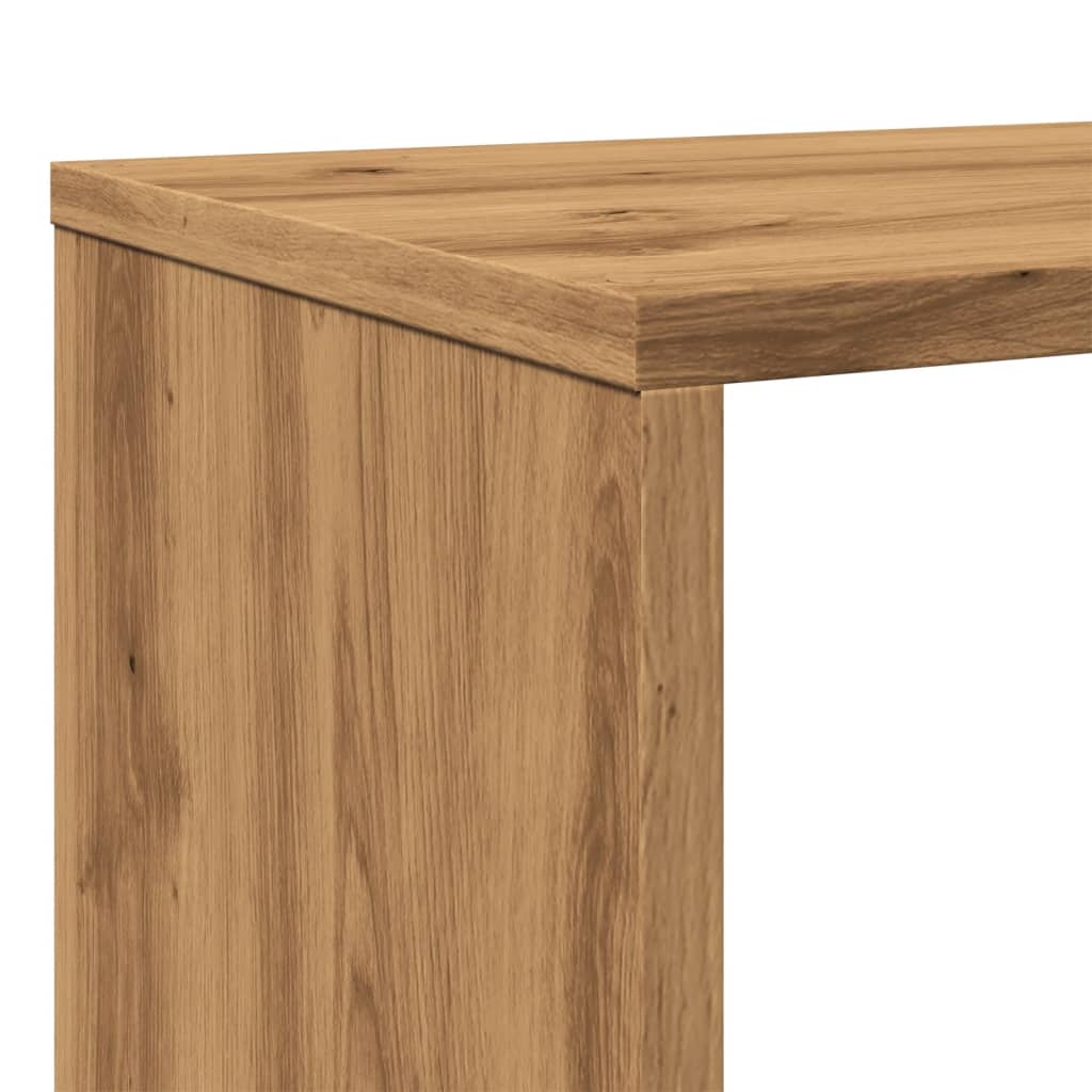 Bokhylle artisan eik 132x29x141,5 cm konstruert tre