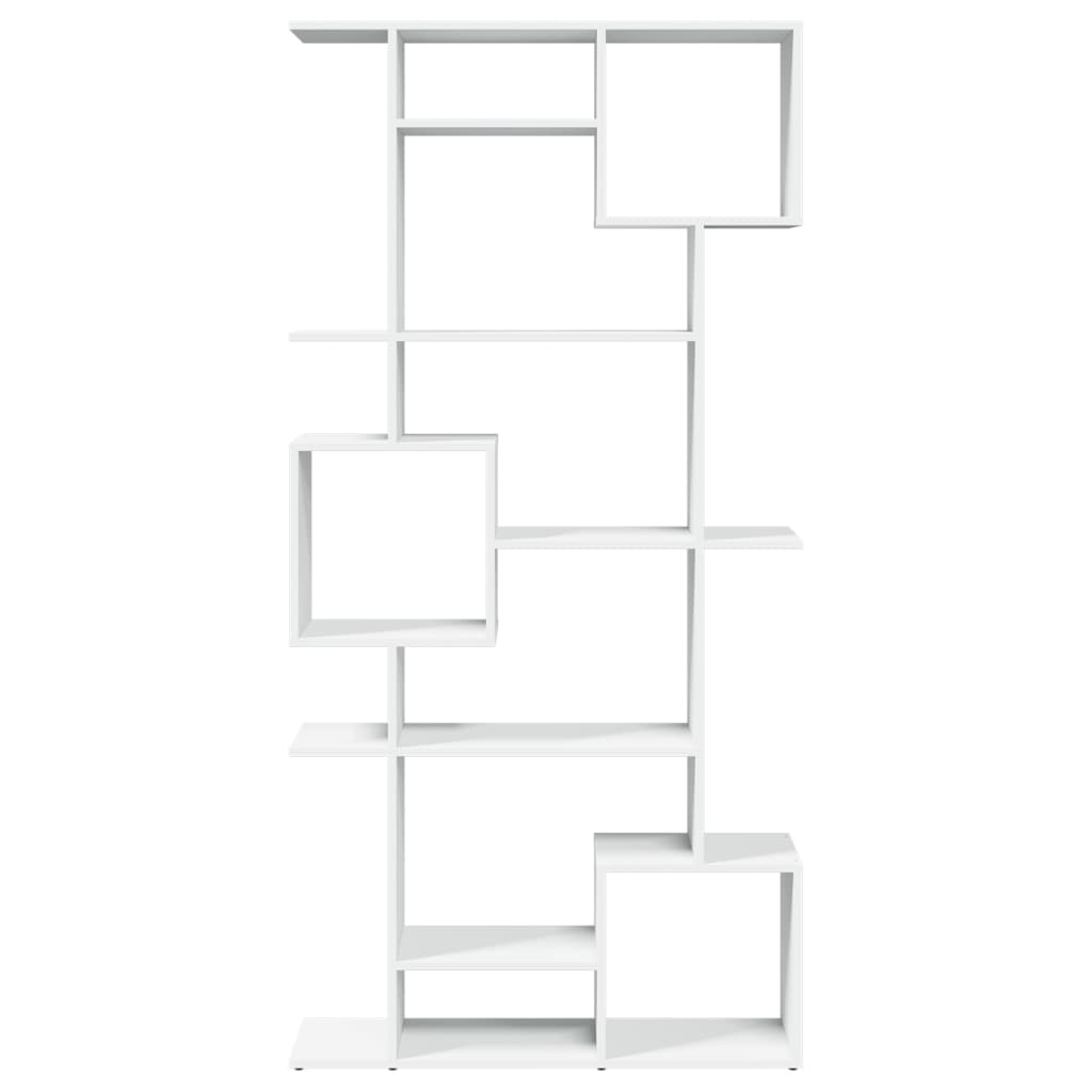 Bokhylle hvit 92x29x188 cm konstruert tre