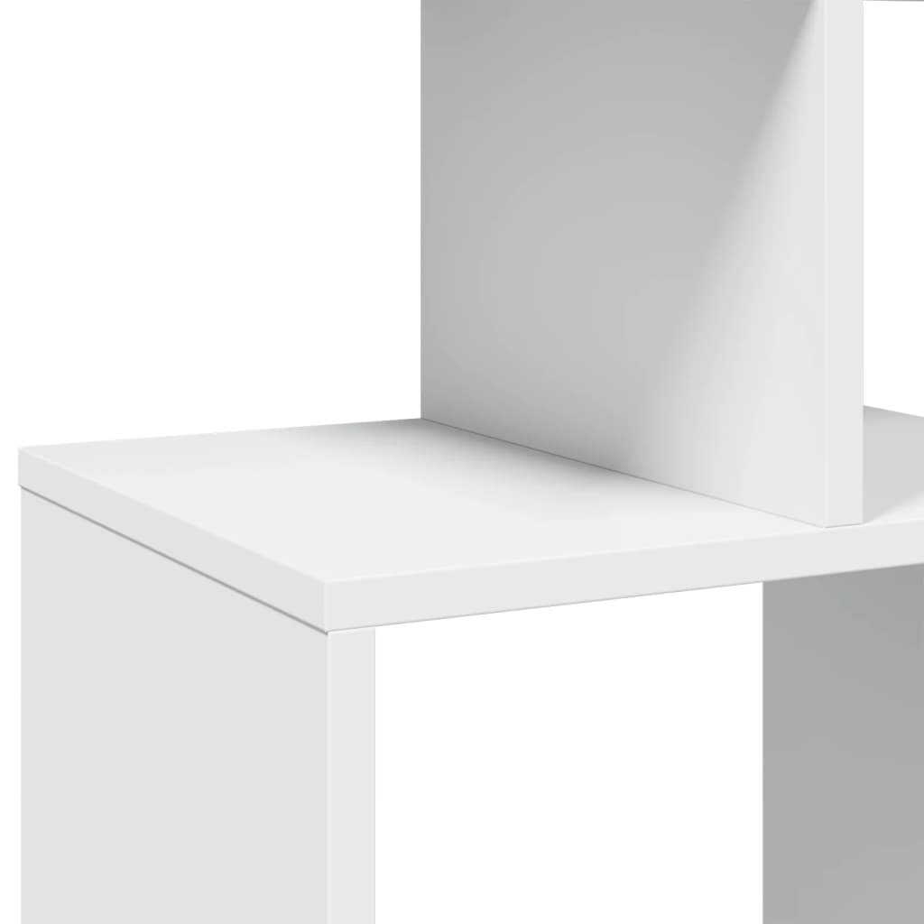 Bokhylle hvit 92x29x188 cm konstruert tre