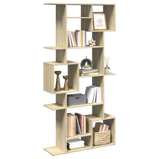 Bokhylle sonoma eik 92x29x188 cm konstruert tre