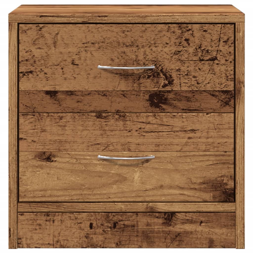 Nattbord 2 stk gammelt tre 40x30x40 cm konstruert tre