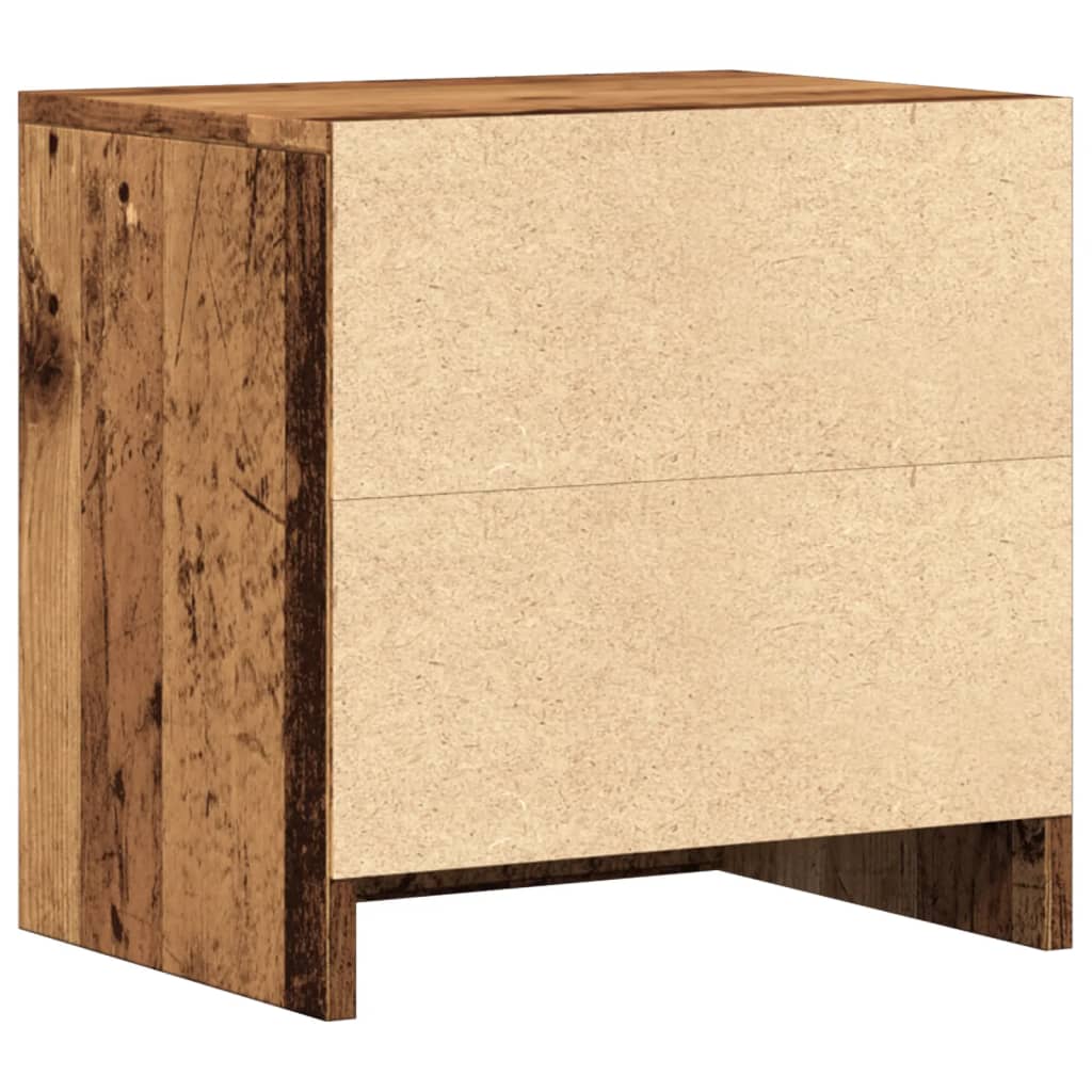 Nattbord 2 stk gammelt tre 40x30x40 cm konstruert tre
