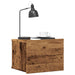 Veggmontert nattbord gammelt tre 40x32x30 cm