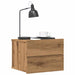 Veggmontert nattbord artisan eik 40x32x30 cm