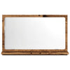 Baderomshylle med speil gammelt tre 60x11x37 cm konstruert tre