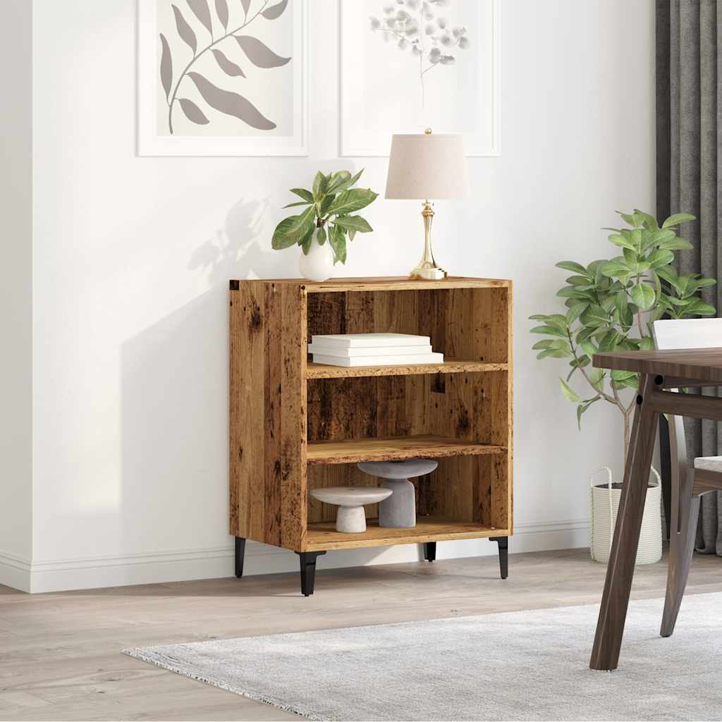 Skjenk gammelt tre 57x35x70 cm konstruert tre