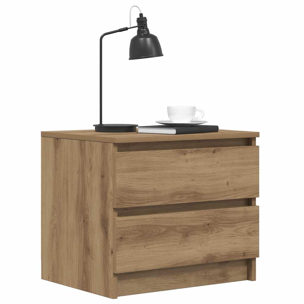 Nattbord 2 stk artisan eik 50x40x43.5 cm konstruert tre