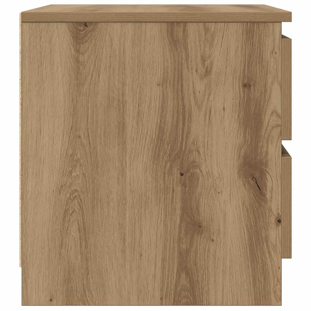Nattbord 2 stk artisan eik 50x40x43.5 cm konstruert tre