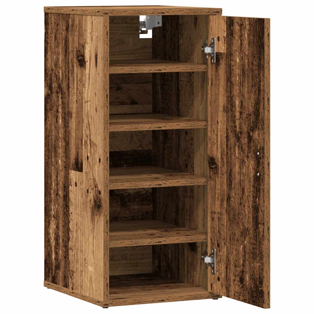 Skoskap gammelt tre 32x35x70 cm konstruert tre