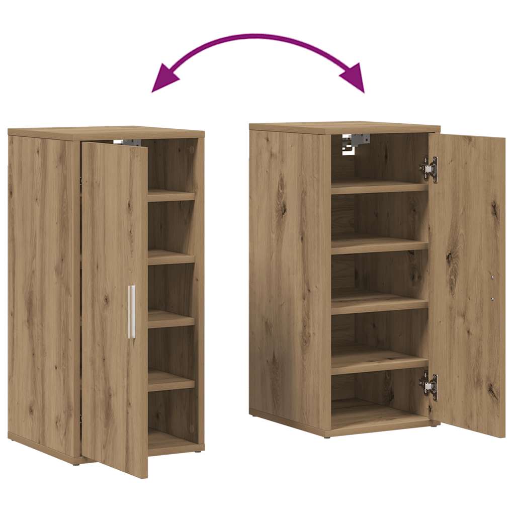 Skoskap artisan eik 32x35x70 cm konstruert tre