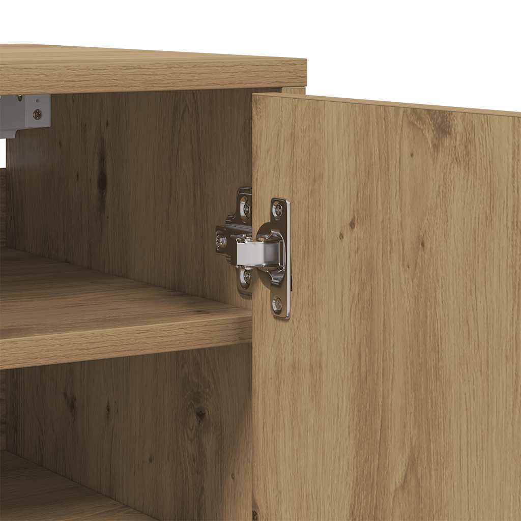 Skoskap artisan eik 32x35x70 cm konstruert tre