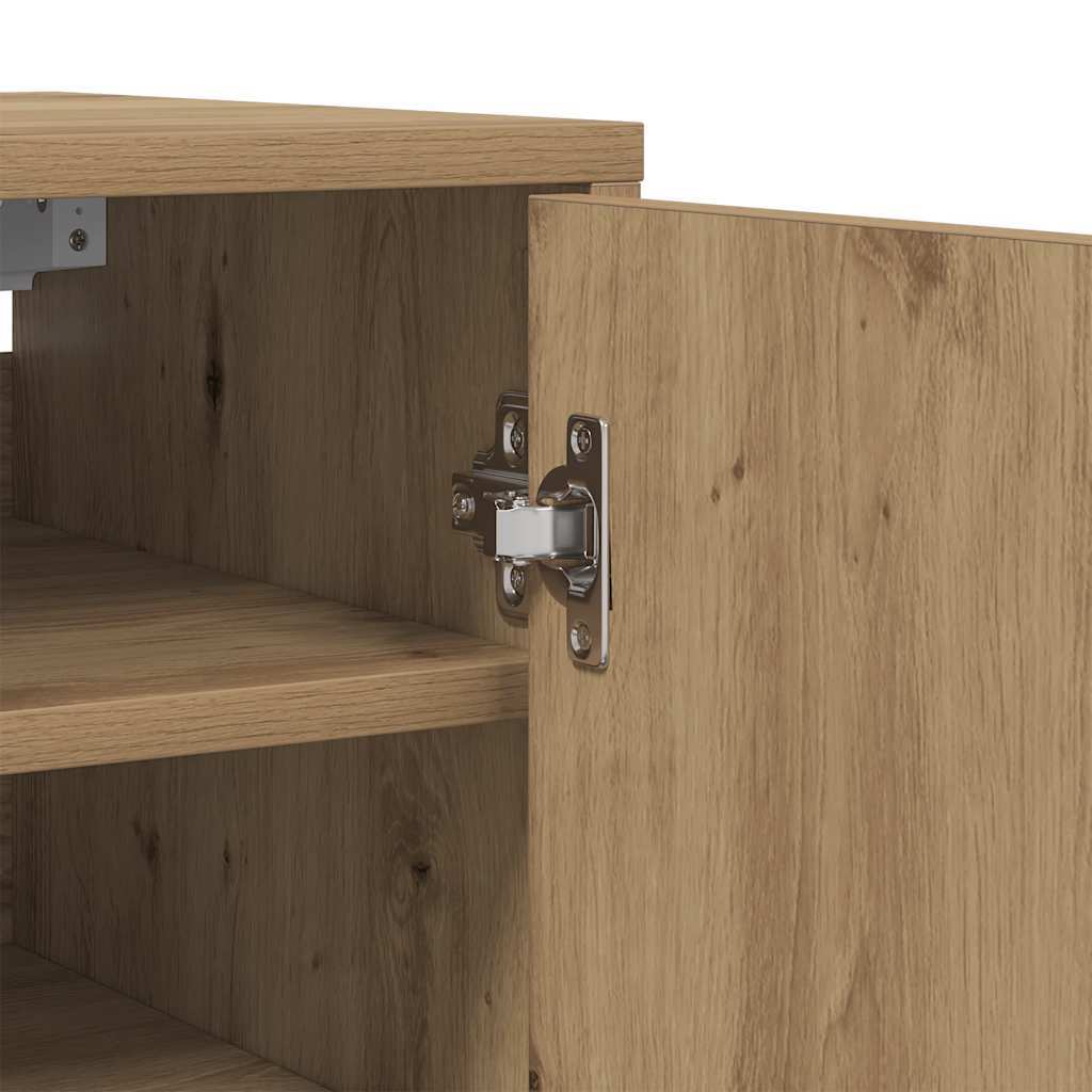 Skohyller svart 2 stk artisan eik 32x35x70 cm konstruert tre