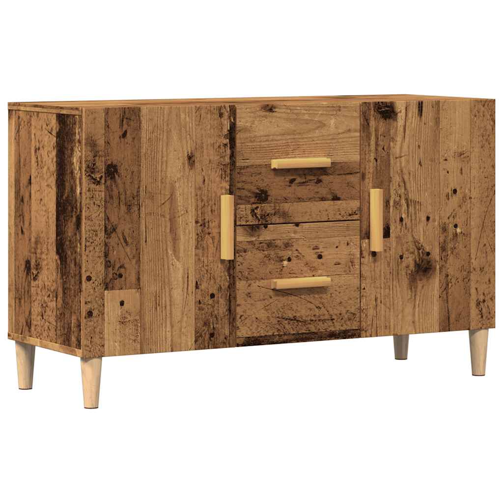 Skjenk gammelt tre 100x36x60 cm konstruert tre