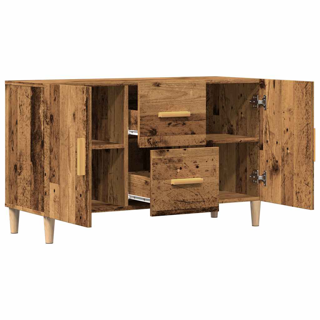 Skjenk gammelt tre 100x36x60 cm konstruert tre