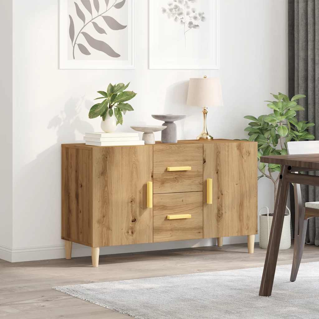 Skjenk artisan eik 100x36x60 cm konstruert tre