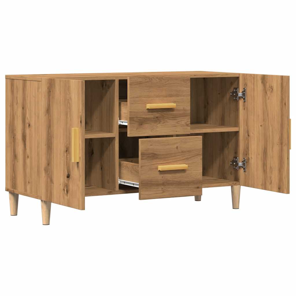 Skjenk artisan eik 100x36x60 cm konstruert tre