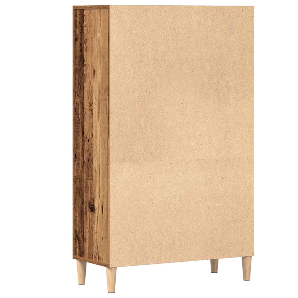 Highboard gammelt tre 70x31x115 cm konstruert tre