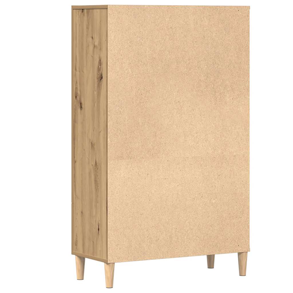Highboard artisan eik 70x31x115 cm konstruert tre