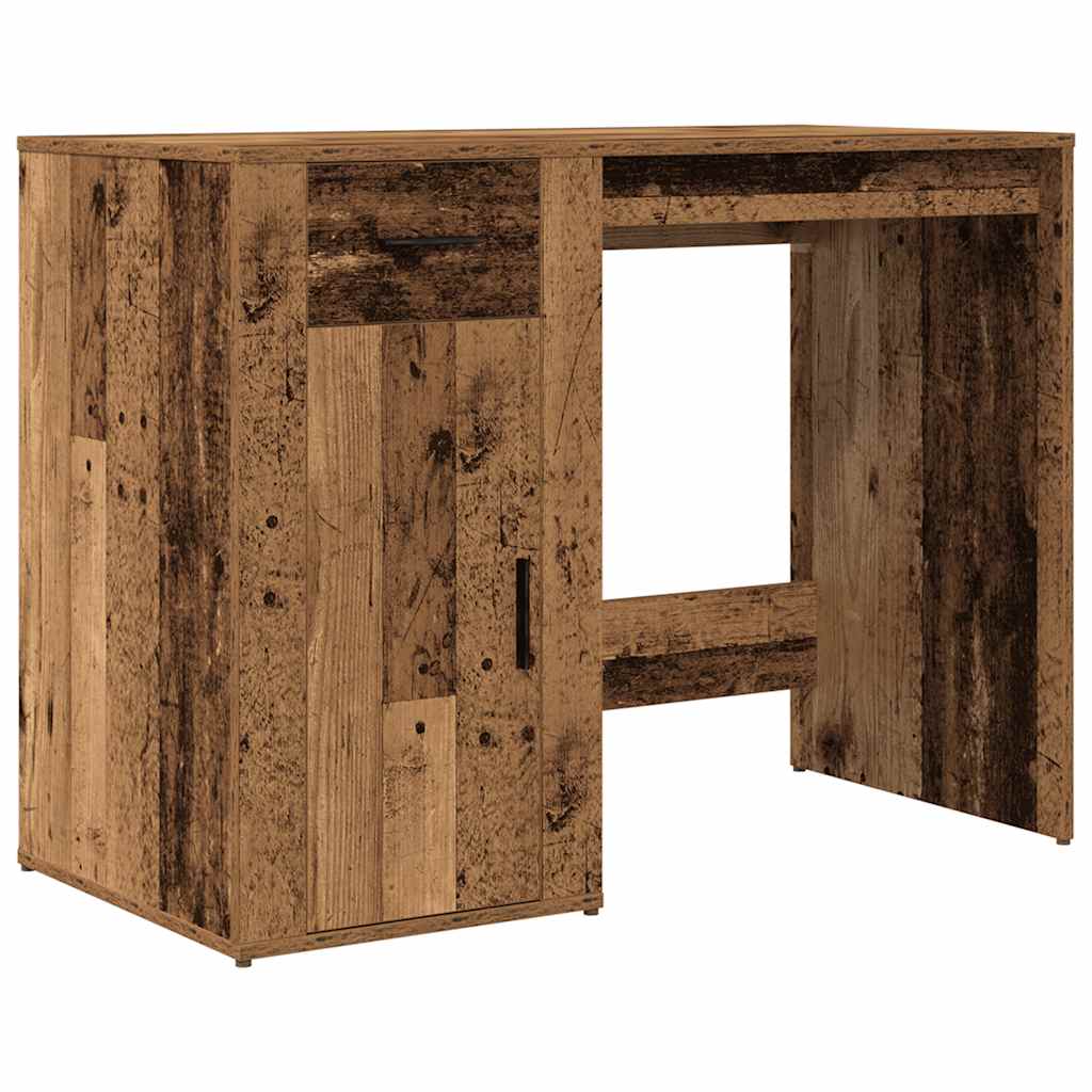 Skrivebord gammelt tre 100x49x75 cm konstruert tre