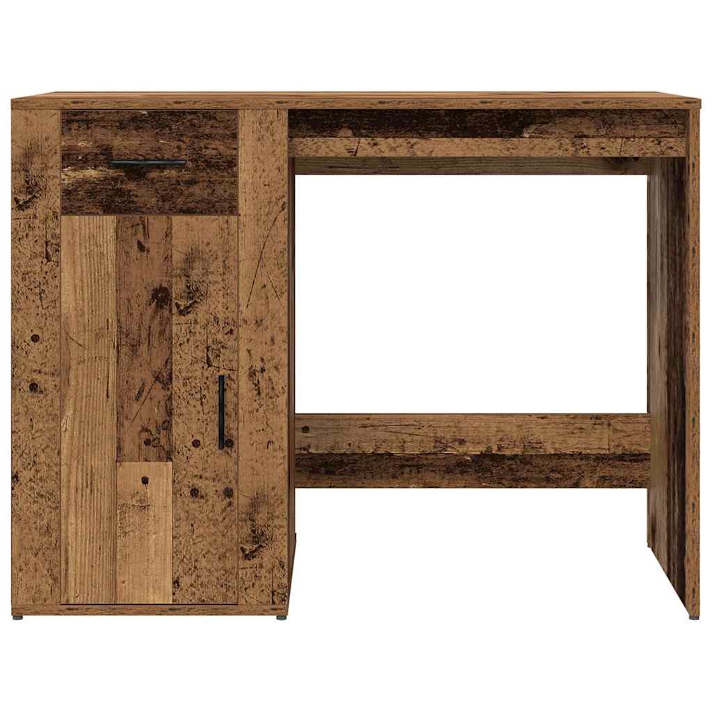Skrivebord gammelt tre 100x49x75 cm konstruert tre