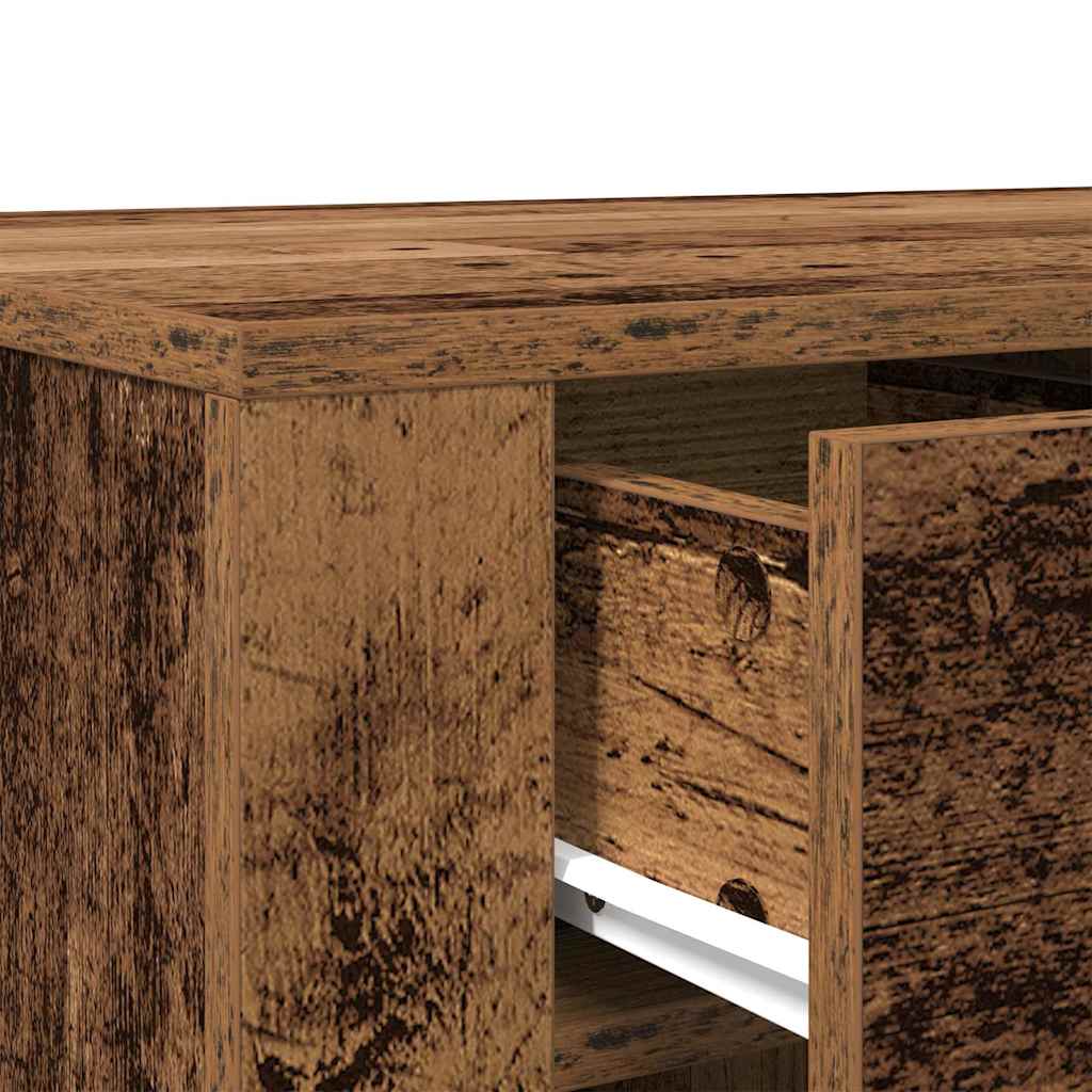 Skrivebord gammelt tre 100x49x75 cm konstruert tre