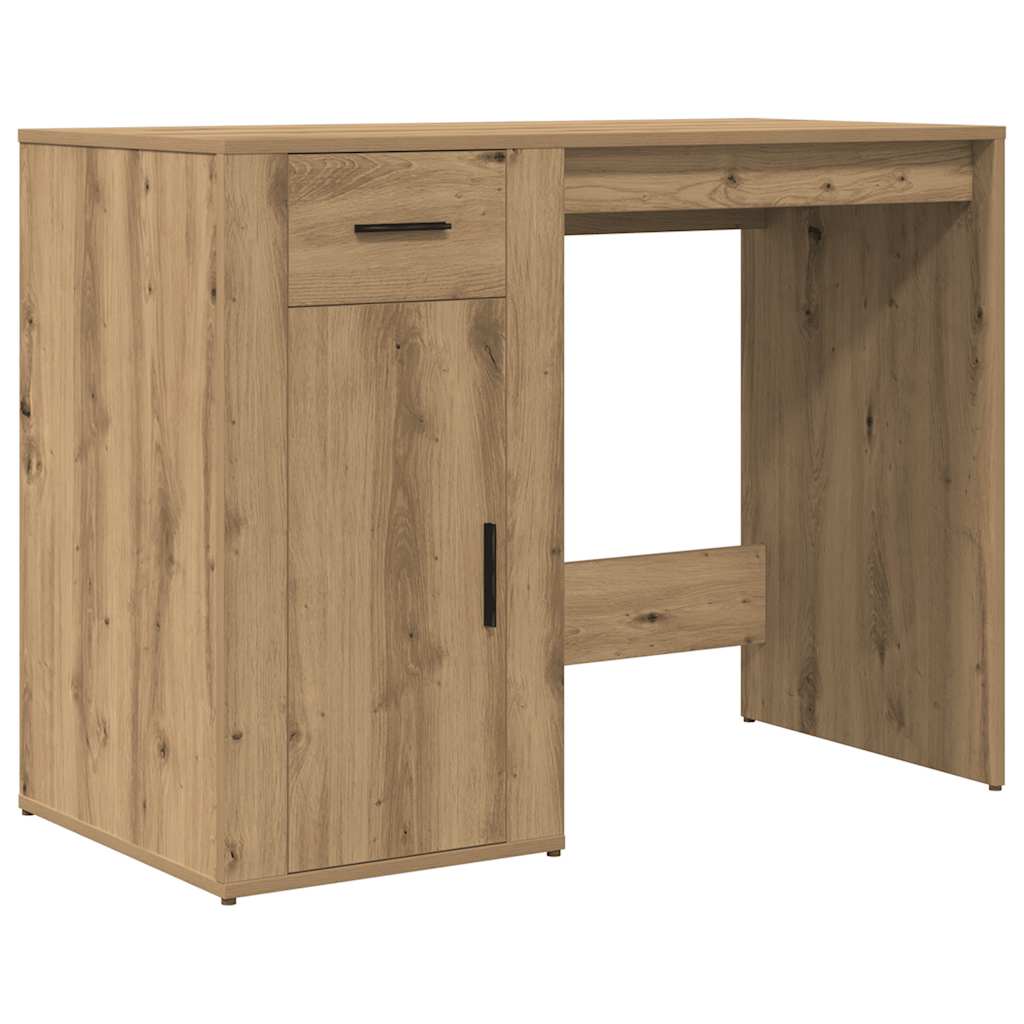 Skrivebord artisan eik 100x49x75 cm konstruert tre