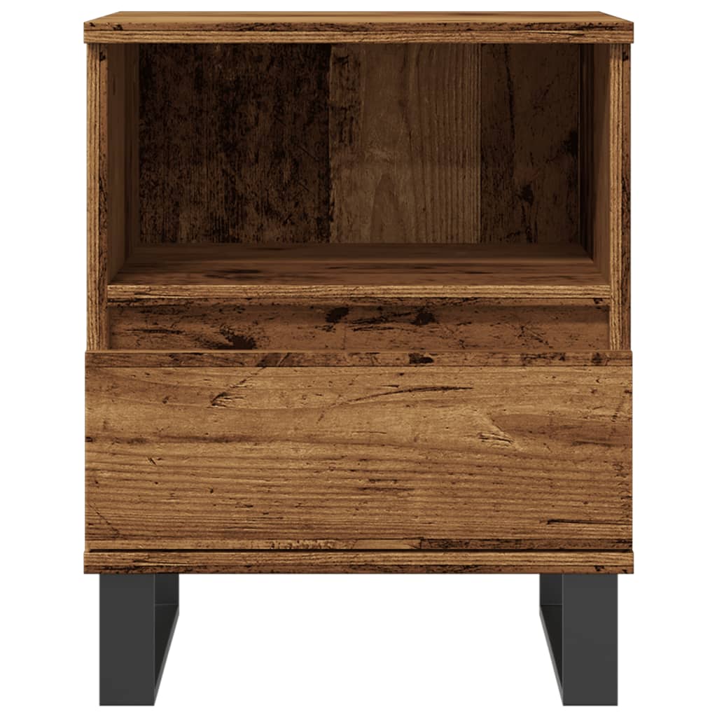 Nattbord gammelt tre 40x35x50 cm konstruert tre