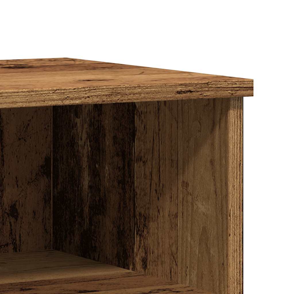 Nattbord 2 stk gammelt tre 40x35x50 cm konstruert tre
