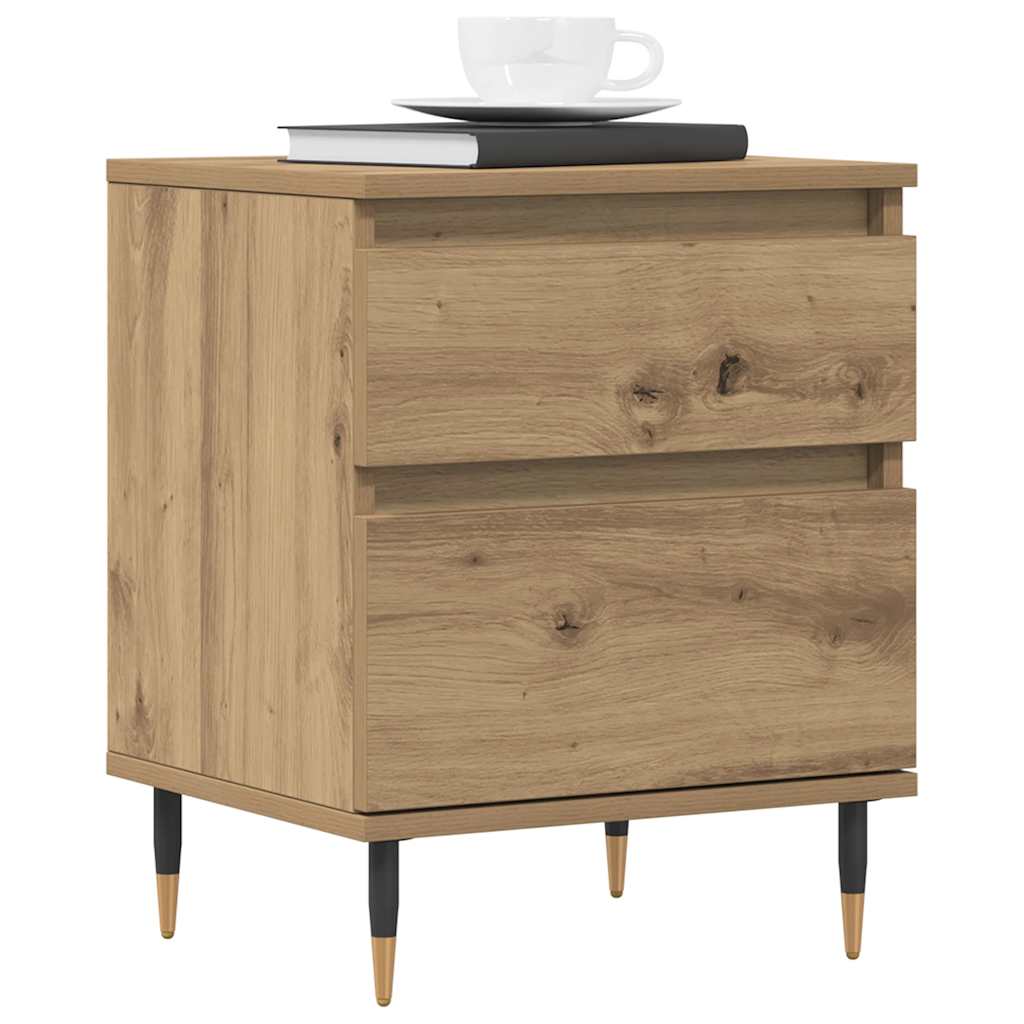 Nattbord 2 stk artisan eik 40x35x50 cm konstruert tre