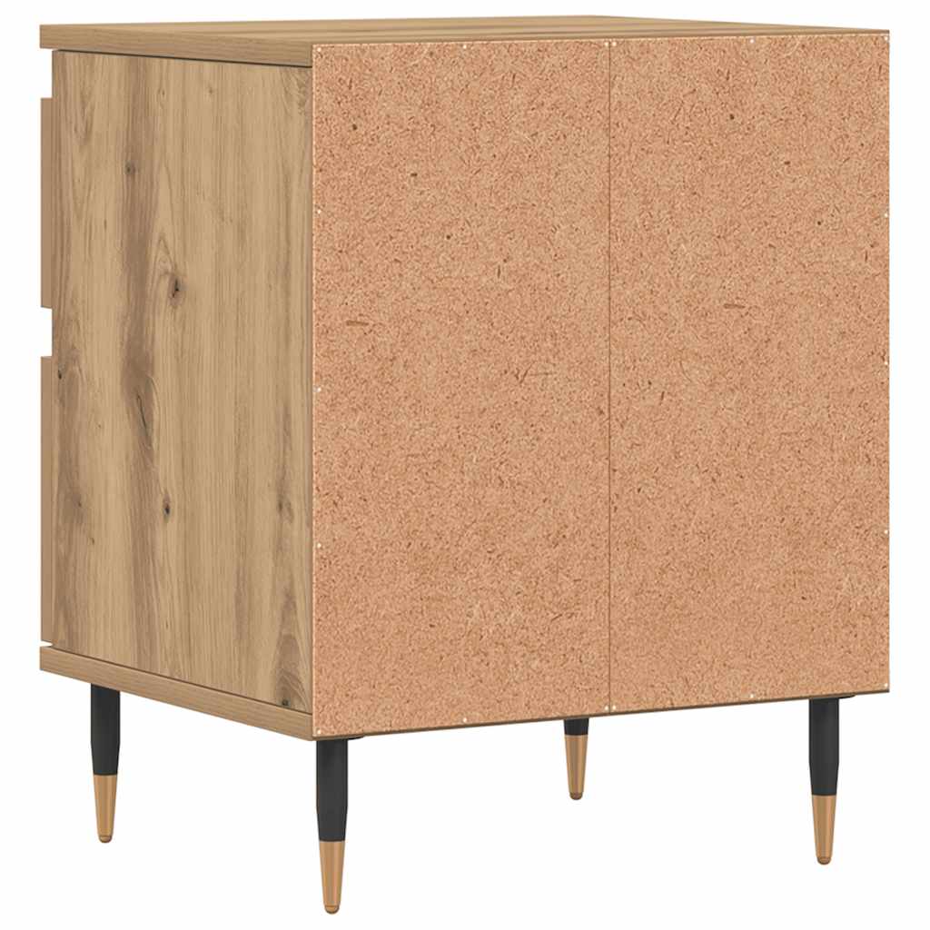 Nattbord 2 stk artisan eik 40x35x50 cm konstruert tre