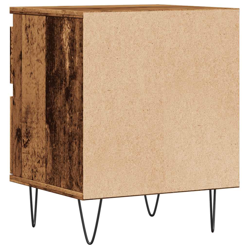 Nattbord gammelt tre 40x35x50 cm konstruert tre