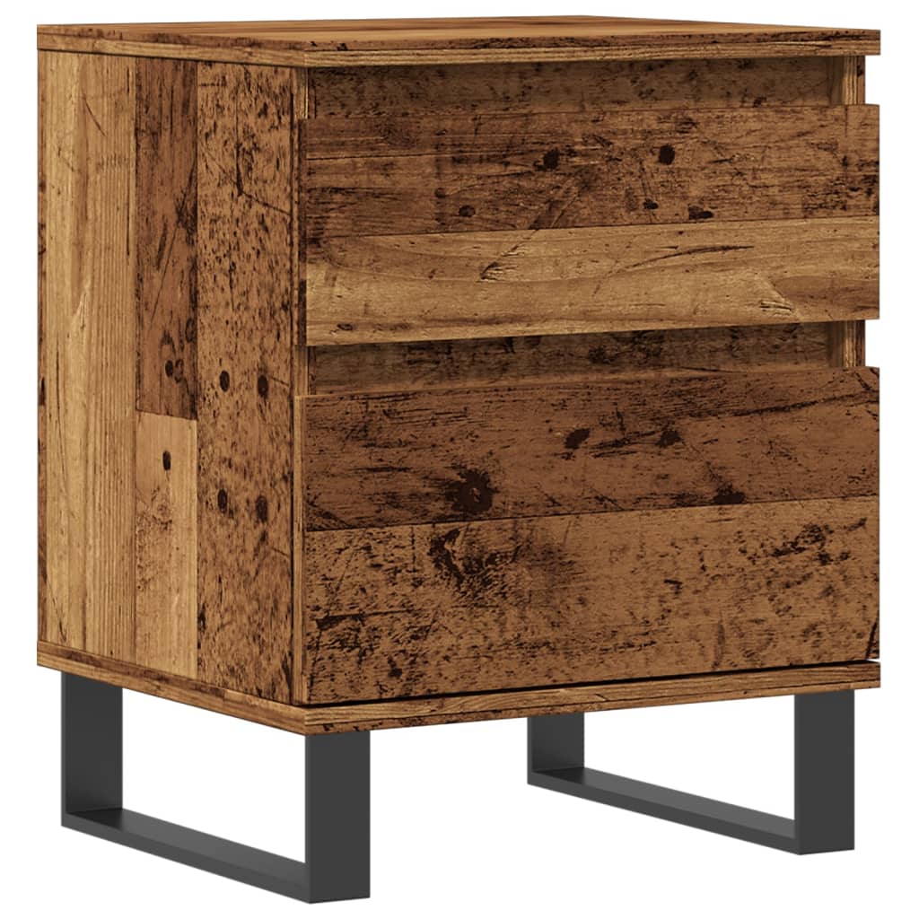 Nattbord gammelt tre 40x35x50 cm konstruert tre