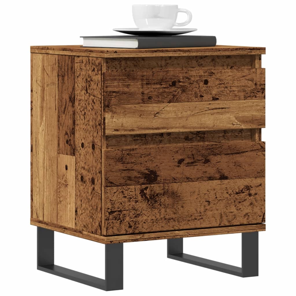 Nattbord gammelt tre 40x35x50 cm konstruert tre