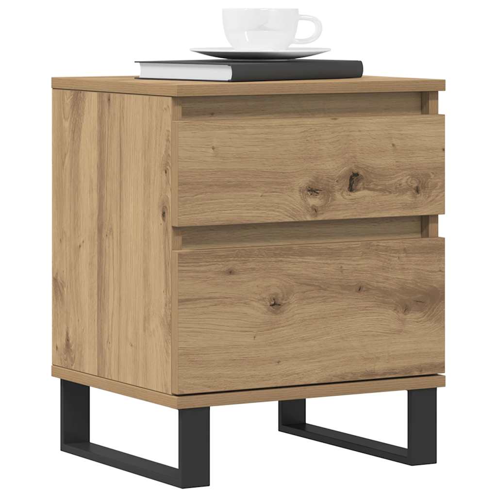Nattbord 2 stk artisan eik 40x35x50 cm konstruert tre