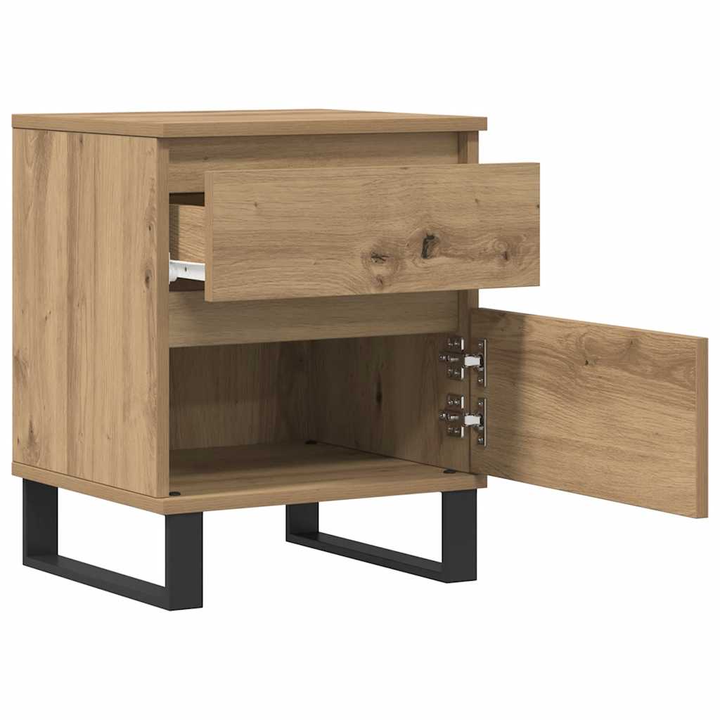 Nattbord 2 stk artisan eik 40x35x50 cm konstruert tre