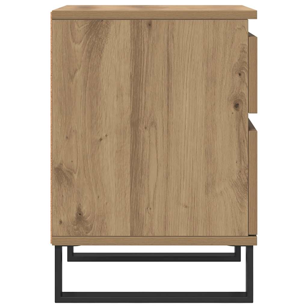 Nattbord 2 stk artisan eik 40x35x50 cm konstruert tre