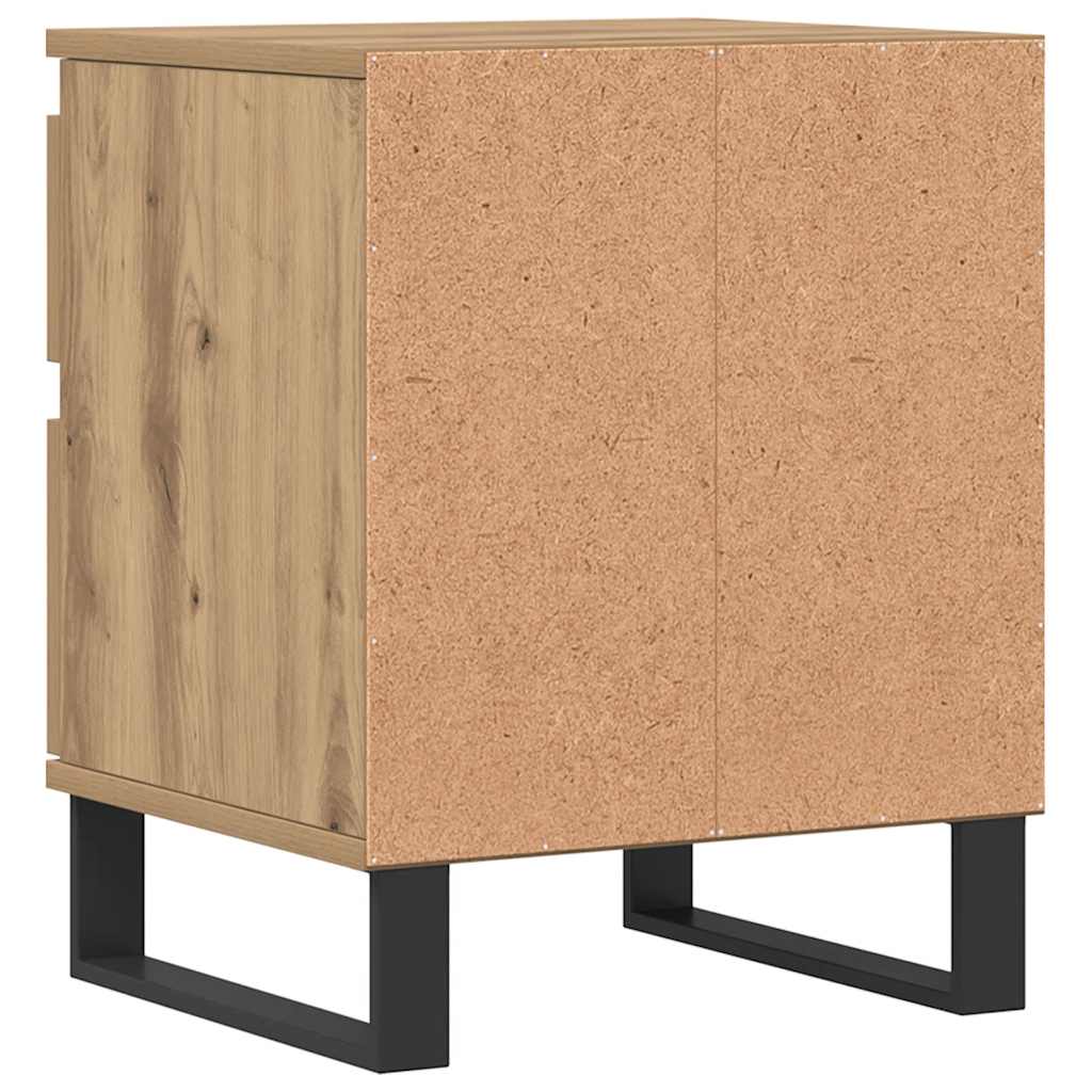 Nattbord 2 stk artisan eik 40x35x50 cm konstruert tre