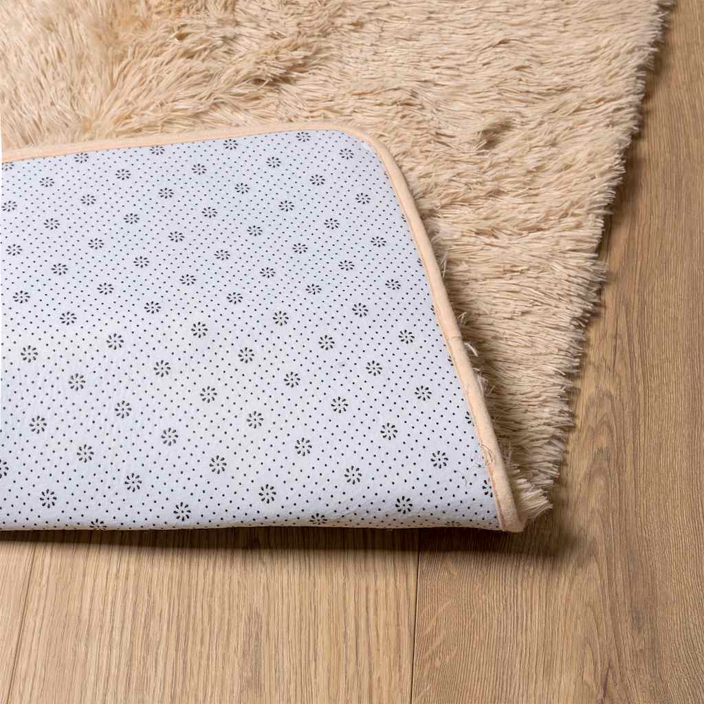 Flossteppe med lang luv NAVARRA beige 60x100 cm polyester