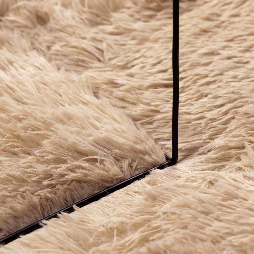 Flossteppe med lang luv NAVARRA beige 60x100 cm polyester