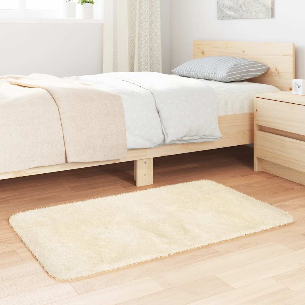 Flossteppe med lang luv NAVARRA krem 60x100 cm polyester