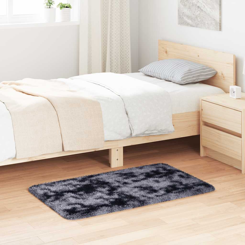 Flossteppe med lang luv NAVARRA mørkegrå 60x100 cm polyester
