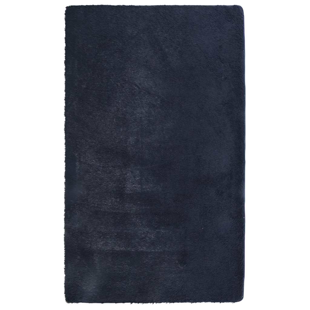 Flossteppe med lang luv NAVARRA marine 60x100 cm polyester vidaXL
