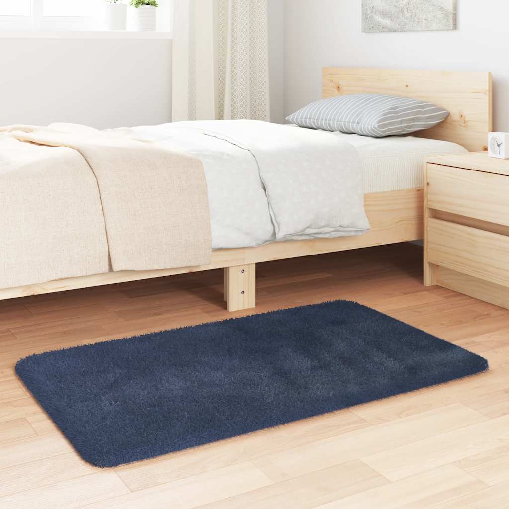 Flossteppe med lang luv NAVARRA marine 60x100 cm polyester vidaXL