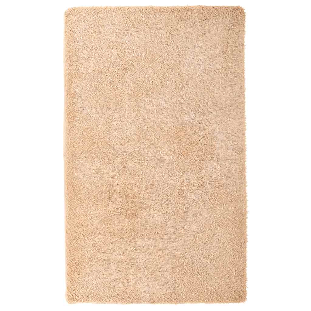 Flossteppe med lang luv NAVARRA beige 80x150 cm polyester vidaXL