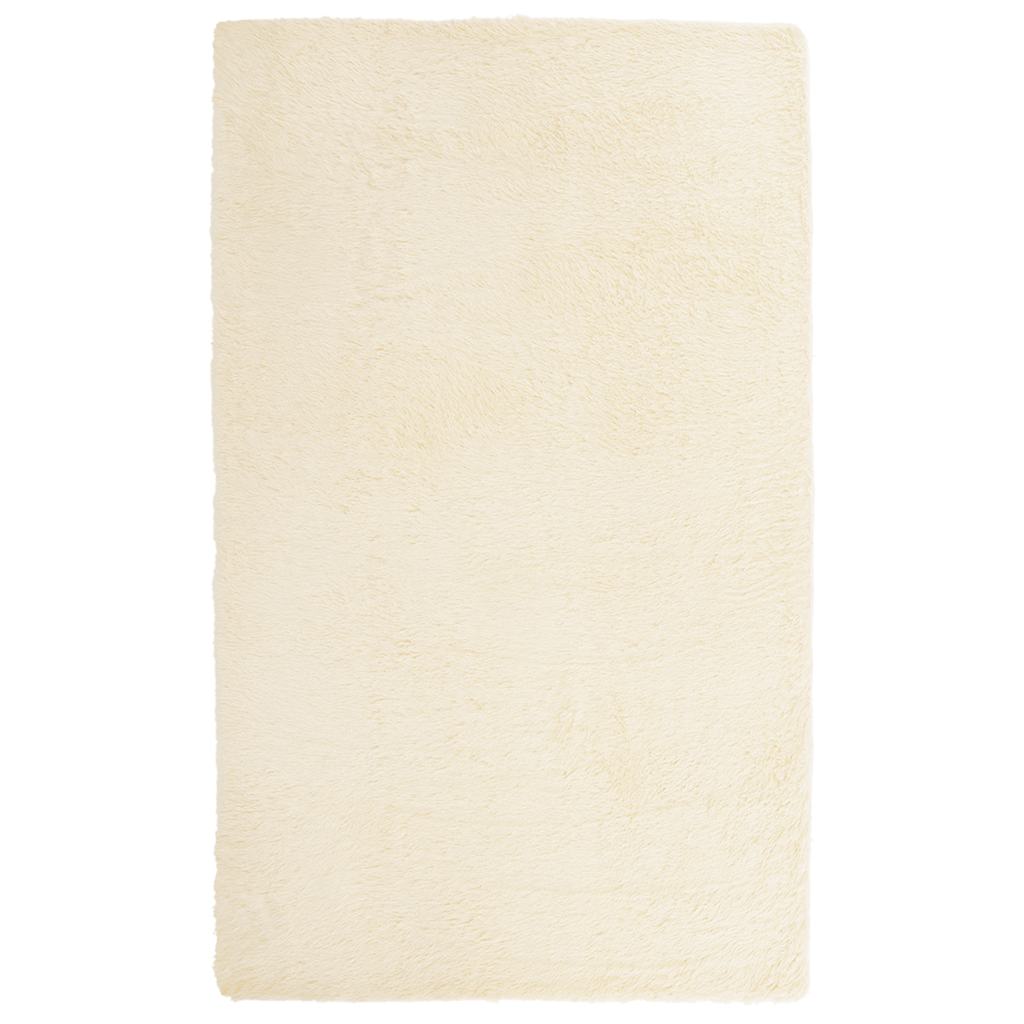 Flossteppe med lang luv NAVARRA krem 80x150 cm polyester
