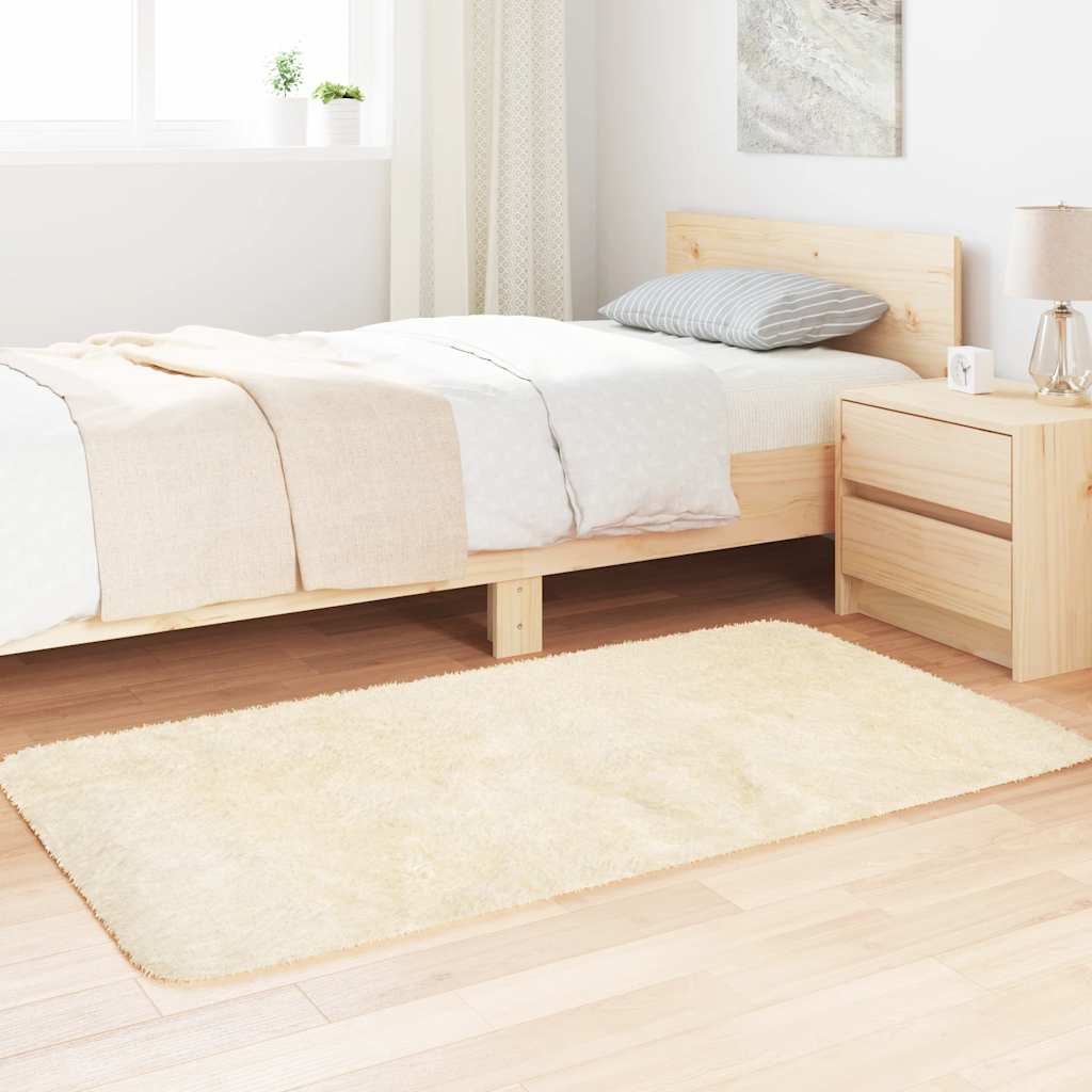 Flossteppe med lang luv NAVARRA krem 80x150 cm polyester