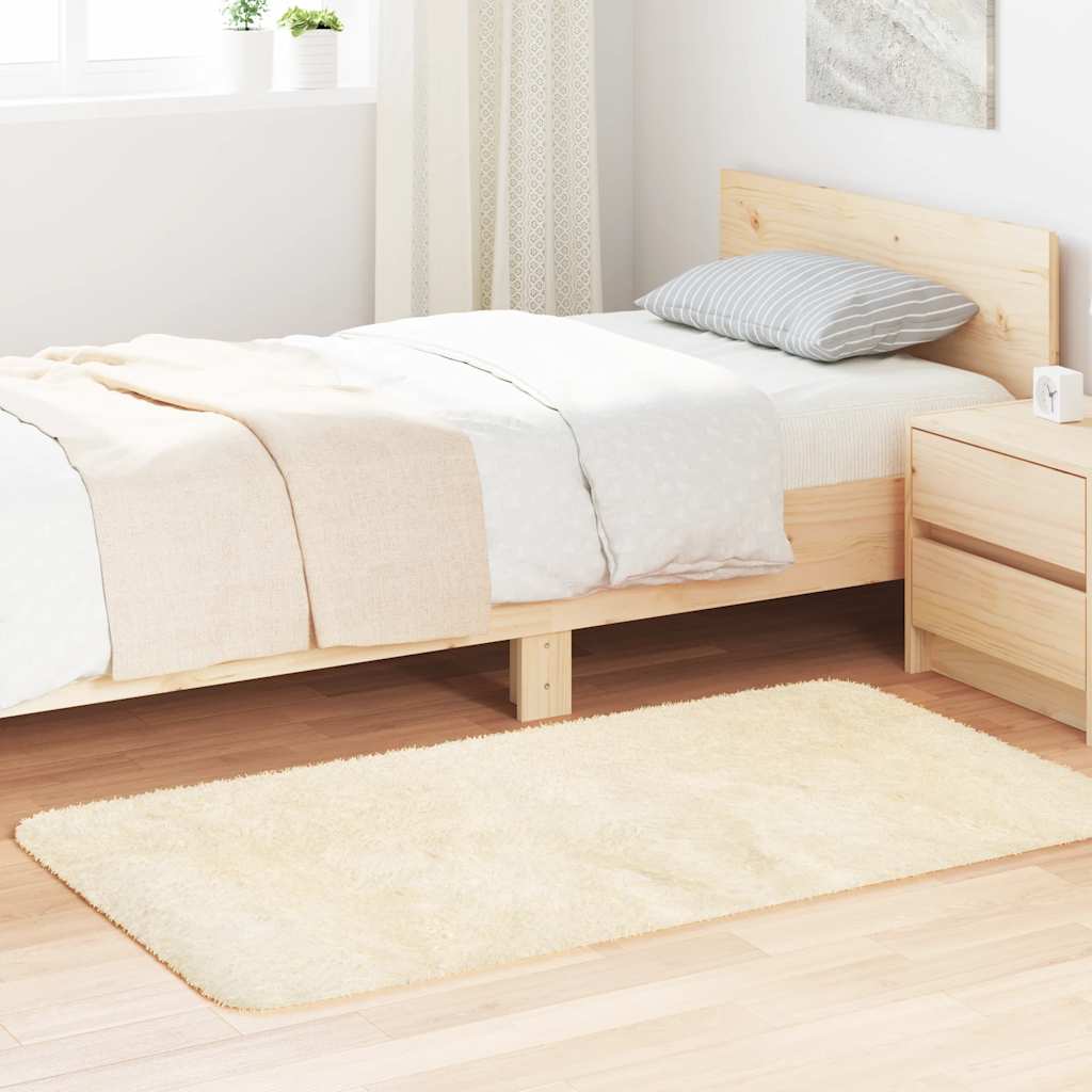 Flossteppe med lang luv NAVARRA krem 80x150 cm polyester