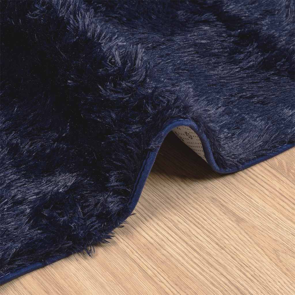 Flossteppe med lang luv NAVARRA marine 80x150 cm polyester vidaXL